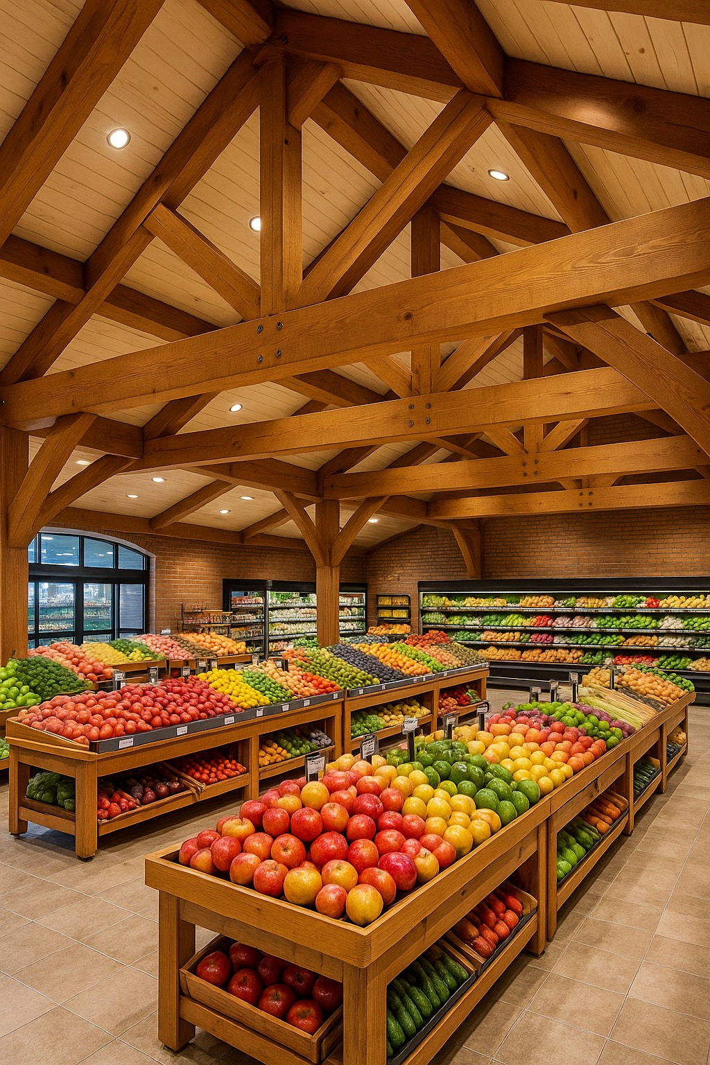 Commercial timber-frame structure