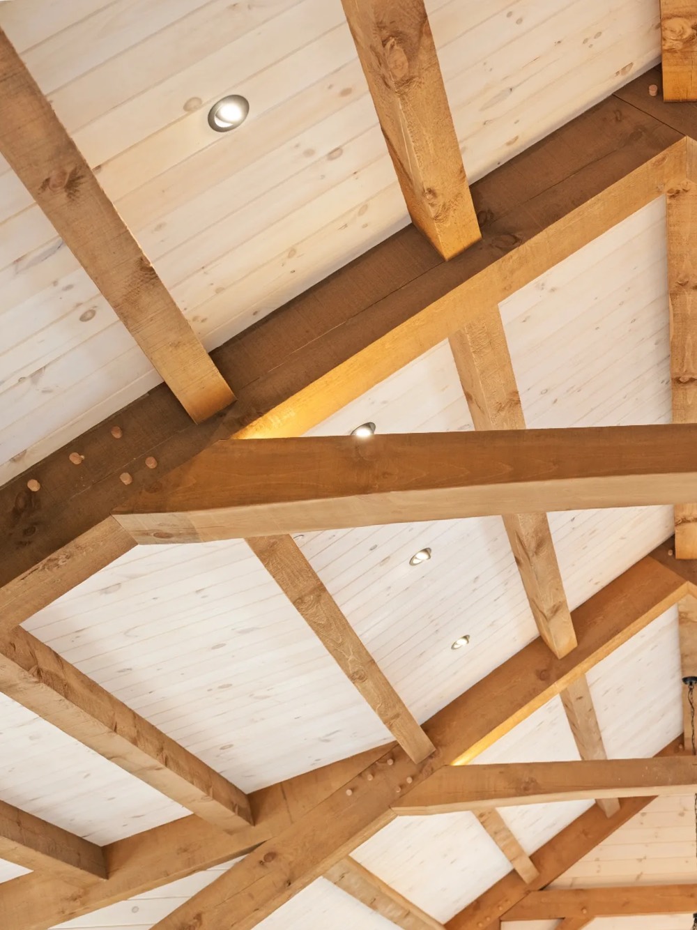 Timber-frame ceiling craftsmanship