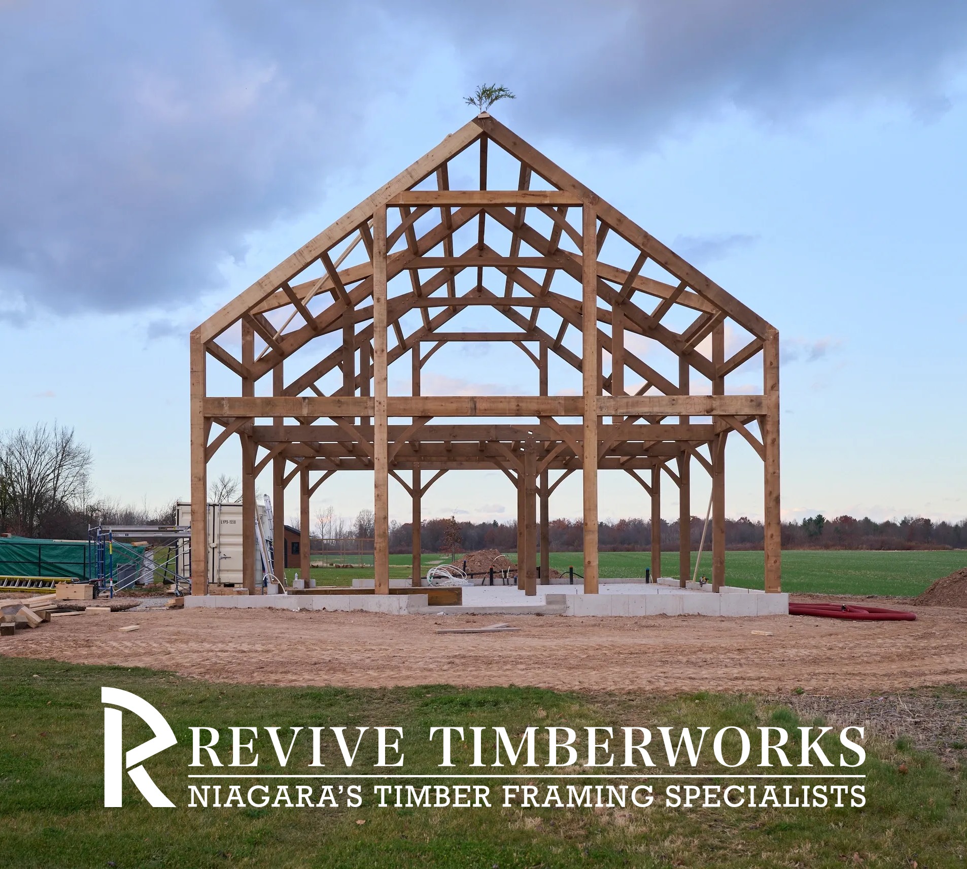 Timber-frame raising and assembly process